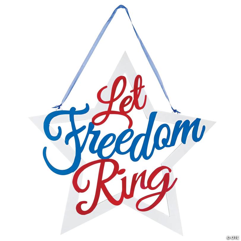 Let Freedom Ring Laser-Cut Star Sign