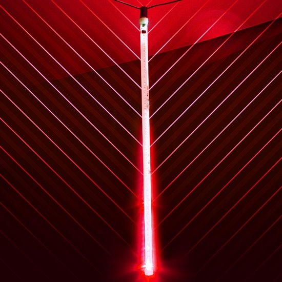 24" LED Snowfall Tube - Red