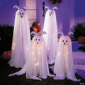 Light-Up Standing Ghostly Dogs Halloween Decoration - Set of 4