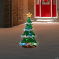 Lighted Christmas Tree Outdoor Yard Decoration - 50" - Green - Multi-Color LED