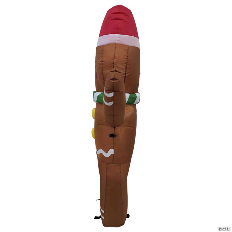 Lighted Inflatable Gingerbread Man Outdoor Christmas Decoration - 5'