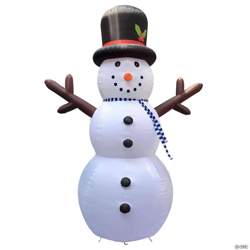 Lighted Inflatable Snowman Outdoor Commerical Christmas Decoration - 20'