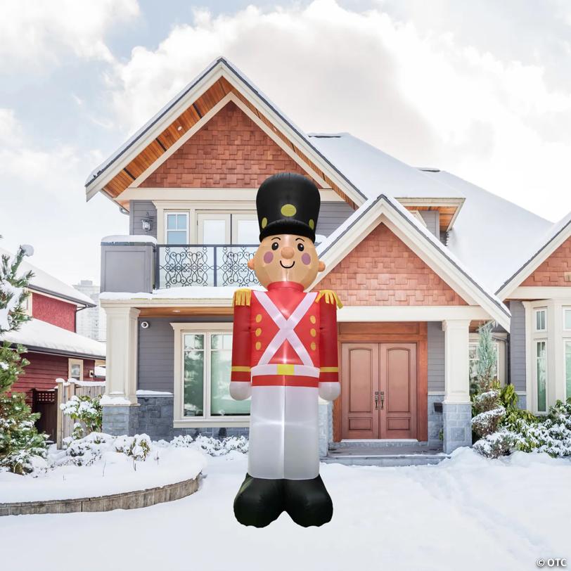 Lighted Inflatable Soldier Outdoor Commercial Christmas Decoration - 20'