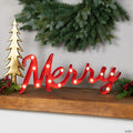 Lighted "Merry" Christmas Decoration - 20.5