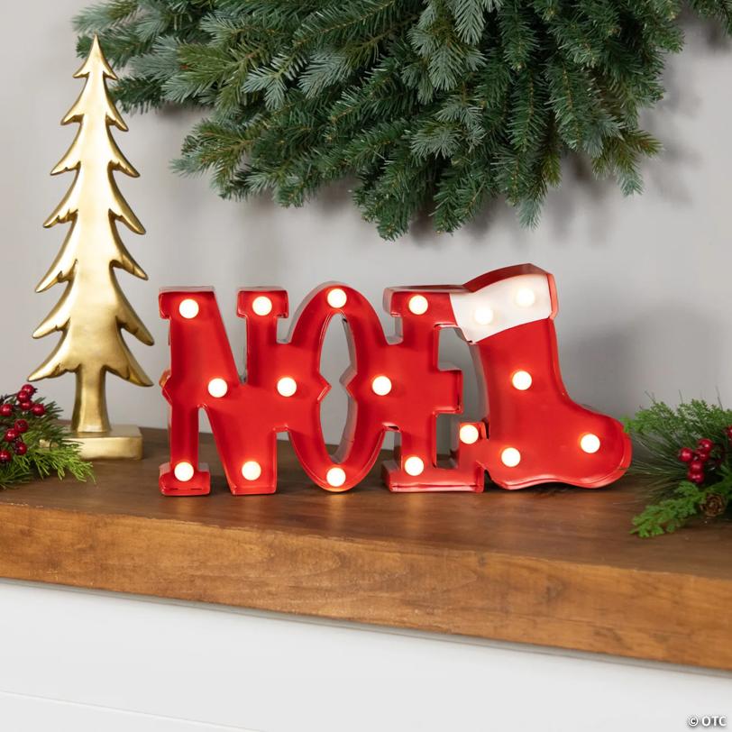 Lighted "Noel" Christmas Decoration - 16