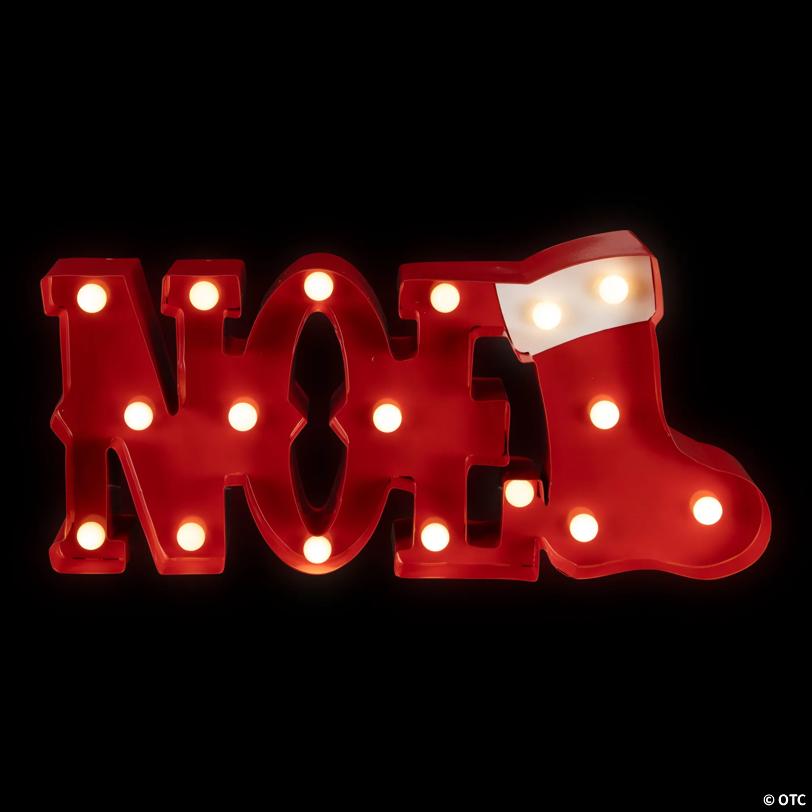 Lighted "Noel" Christmas Decoration - 16