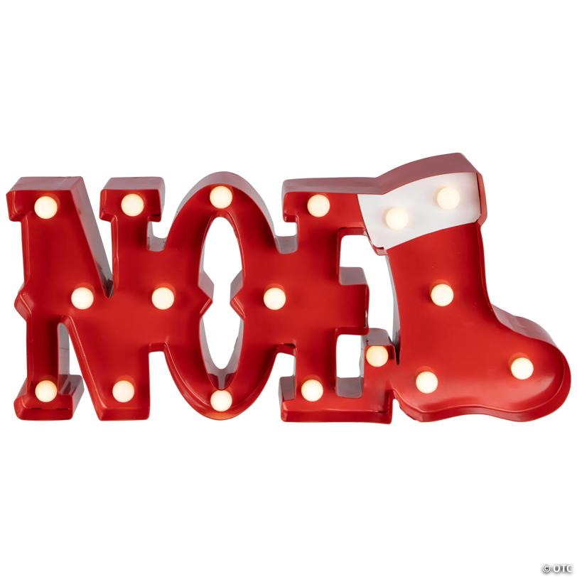 Lighted "Noel" Christmas Decoration - 16