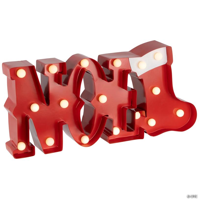 Lighted "Noel" Christmas Decoration - 16