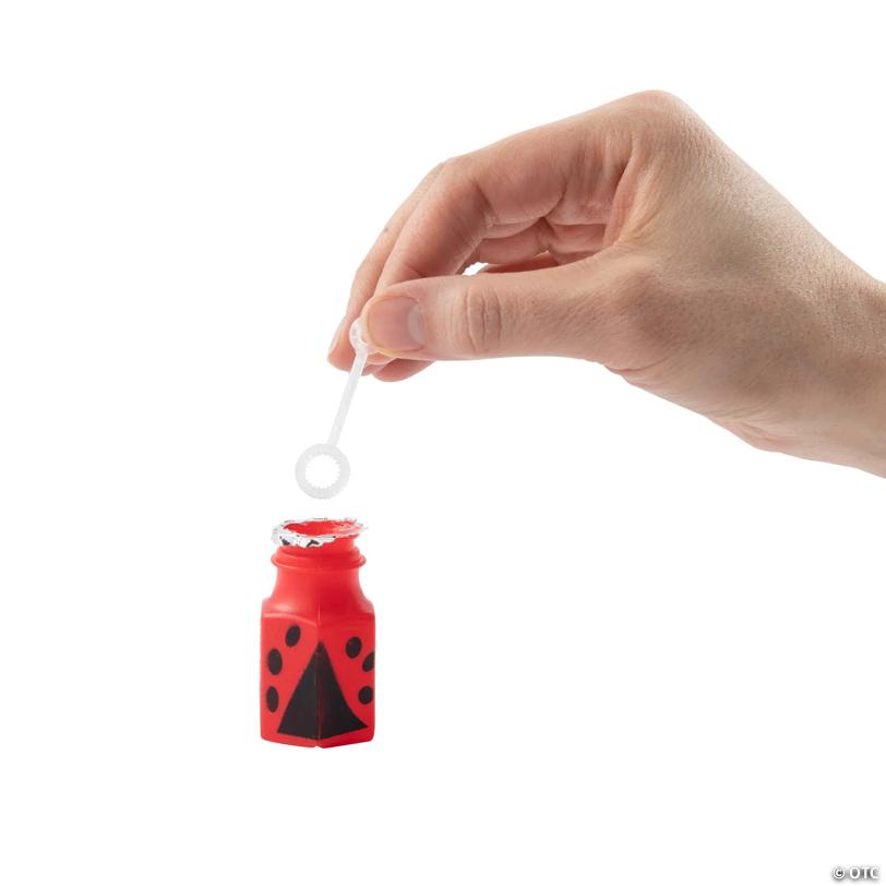 Little Ladybug Bubble Bottles - 12 Pc.