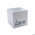 Love Whitewashed Wood Box