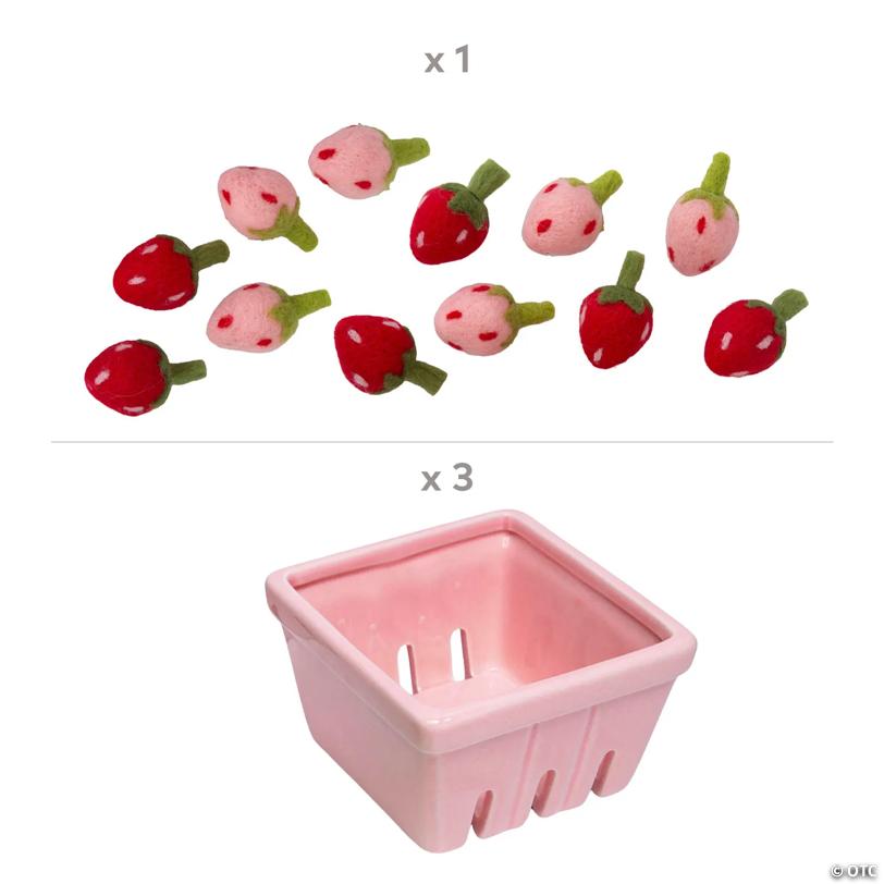 Love in Bloom Berries & Baskets Vignette Kit – 15 Pc.