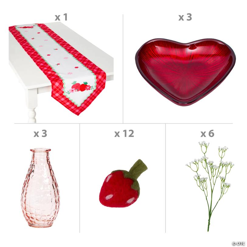 Love in Bloom Dining Room Tabletop Decorating Kit – 25 Pc.