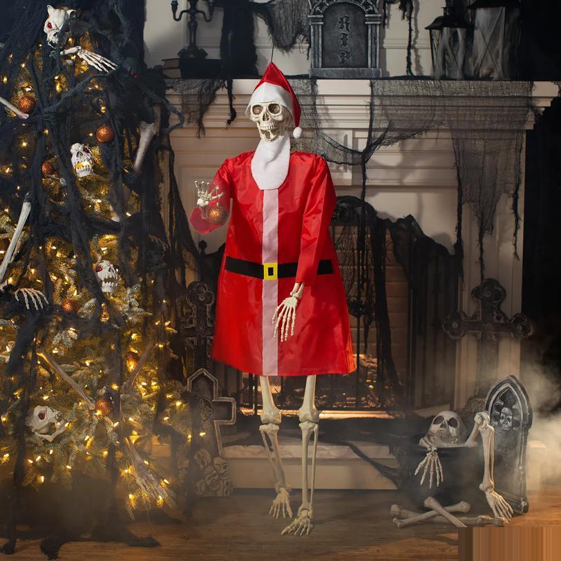 5 Ft. Life-Size Posable Skeleton Halloween Decoration