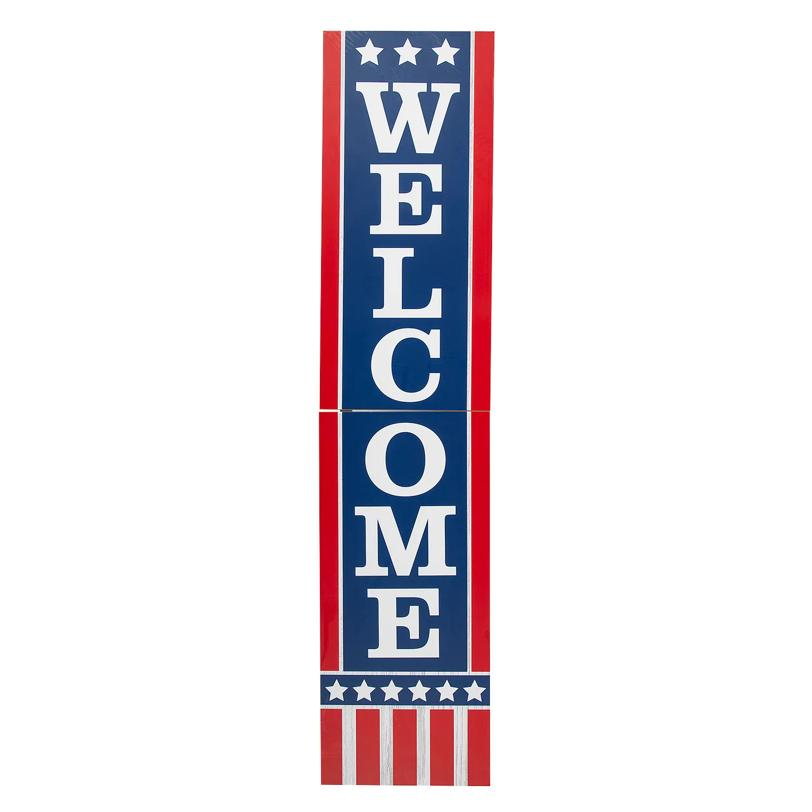 Patriotic Porch Welcome Sign