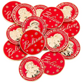Bulk Red Santa Believe Metal Coins