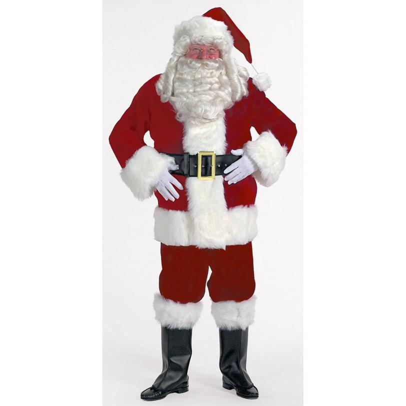 Burgundy Velvet Santa Suit