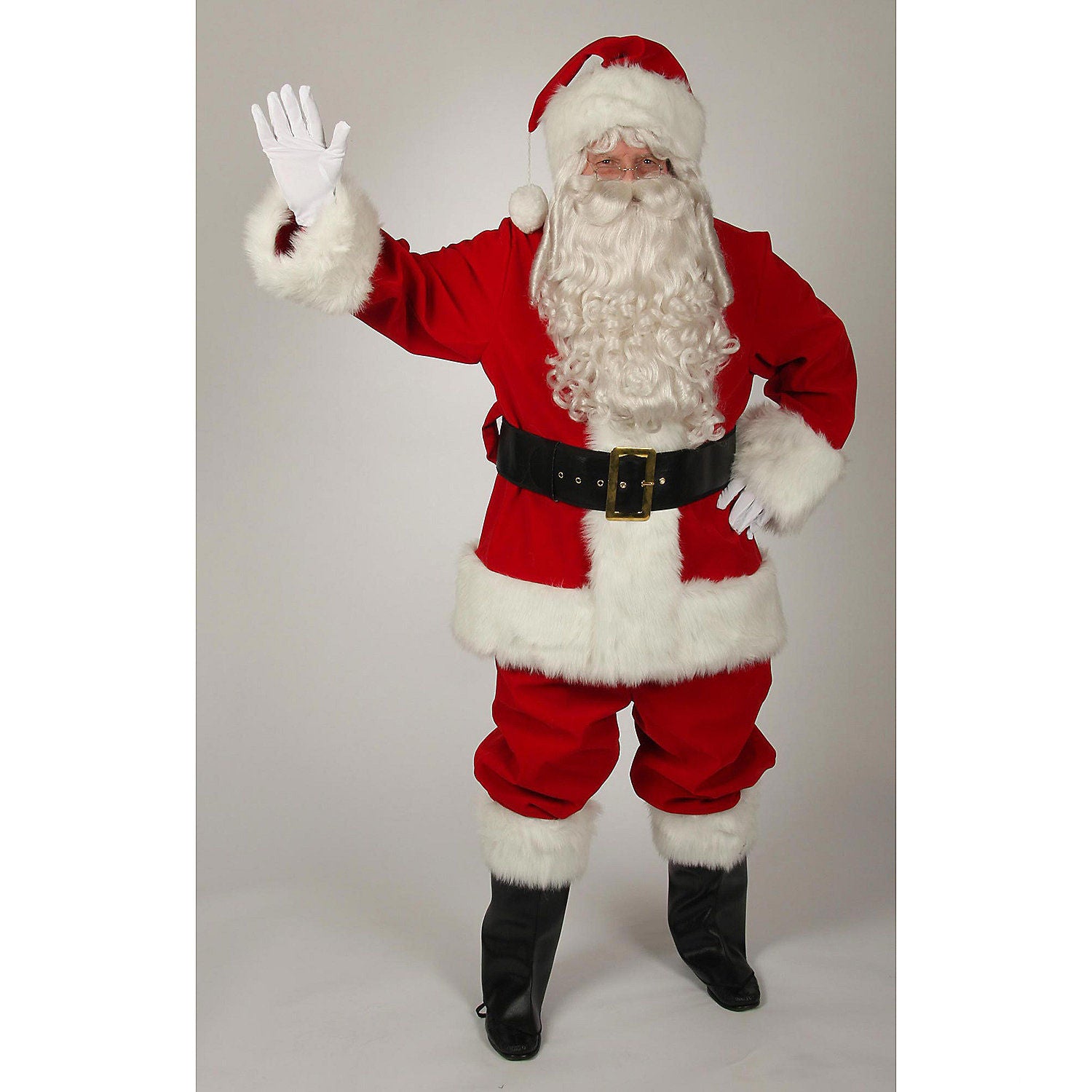 Regal Red Velvet Santa Costume - XL