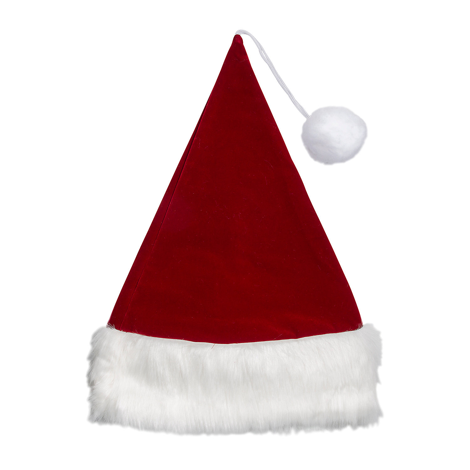 Burgundy Velvet Santa Hat