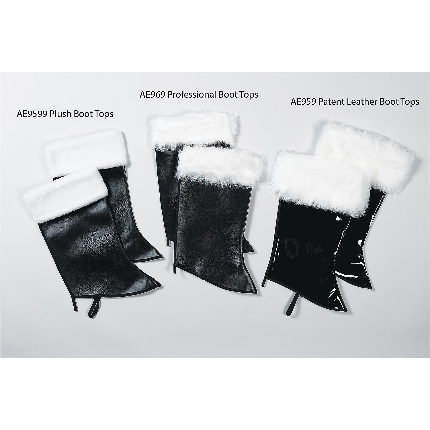 Patent Leather Santa Boot Tops
