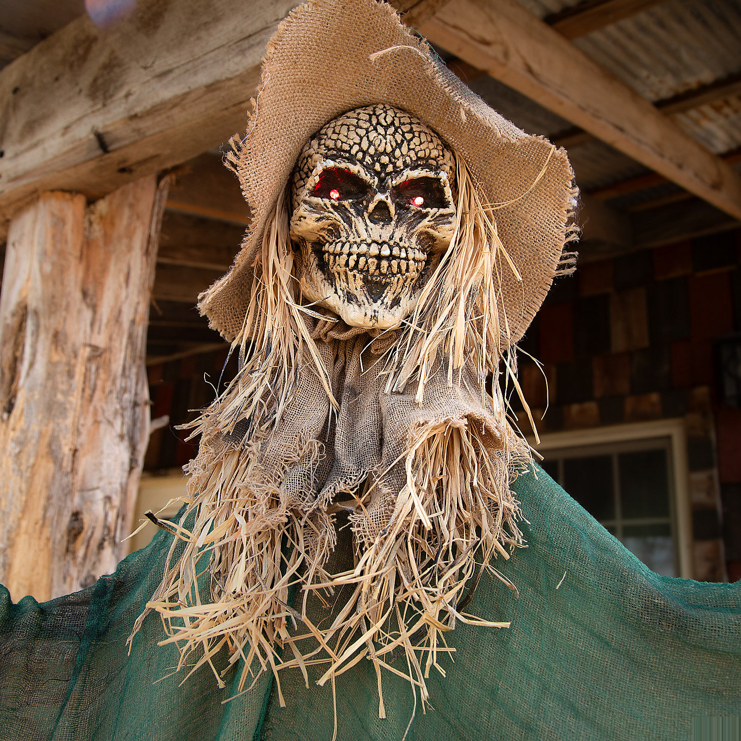 Hanging Animated Skeleton Witch Halloween Decoration 66"