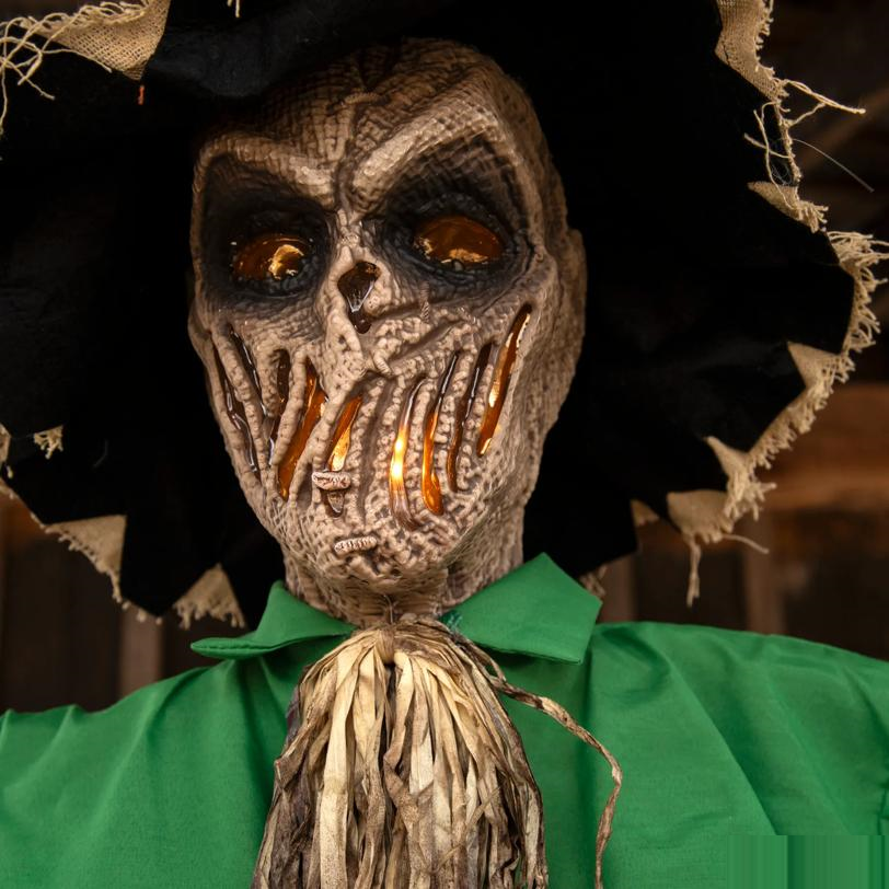 Light-Up Hanging Animated Scarecrow Halloween Decoration 6 Ft.