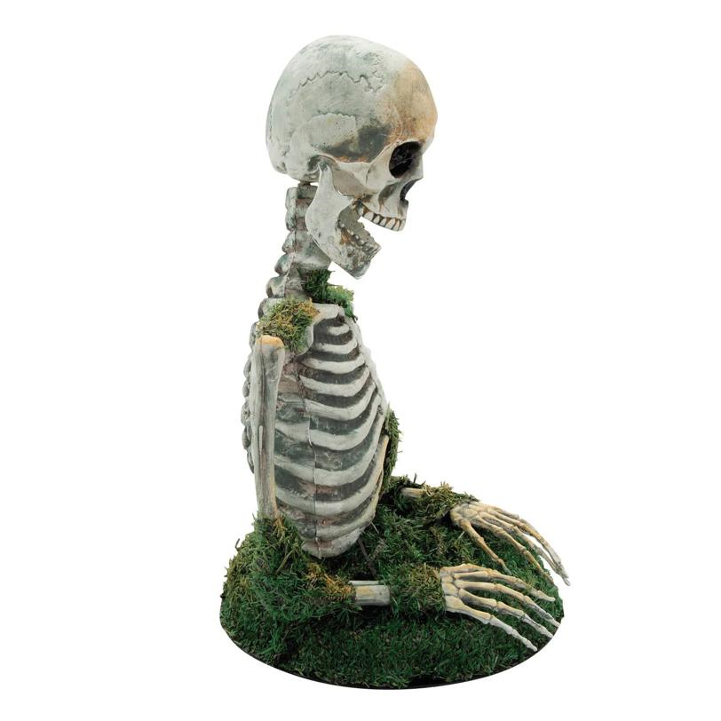 Animated Mossy Skeleton Tabletop Halloween Decoration 9 3/4" x 14 3/4"