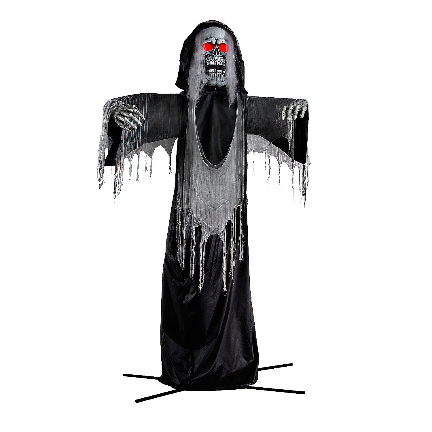 Standing Body Turning Grim Reaper Halloween Decoration 12 Ft.