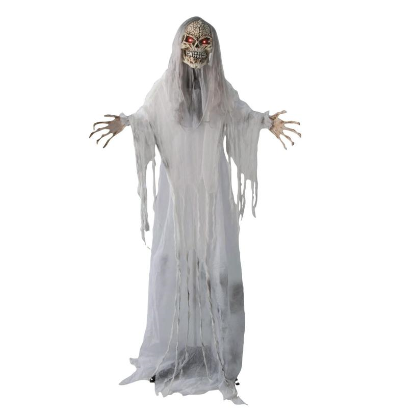 5 Ft. 6" Sonic Standing Gray Skeleton Reaper Halloween Decoration