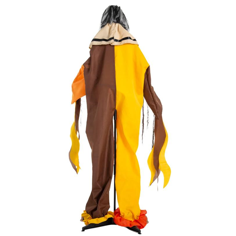 5 Ft. 2" Animated Light-Up Standing Jump Scare Clown with Sound