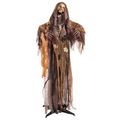 Light-Up Standing Skeleton Reaper with Chains & Sound Halloween Decoration 5 Ft. 2\