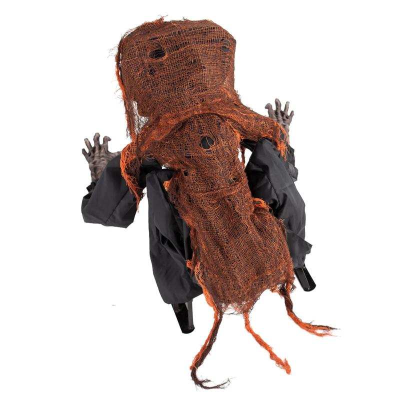 2 Ft. Animated Light-Up Crouching Monster with Sound Halloween Decoration