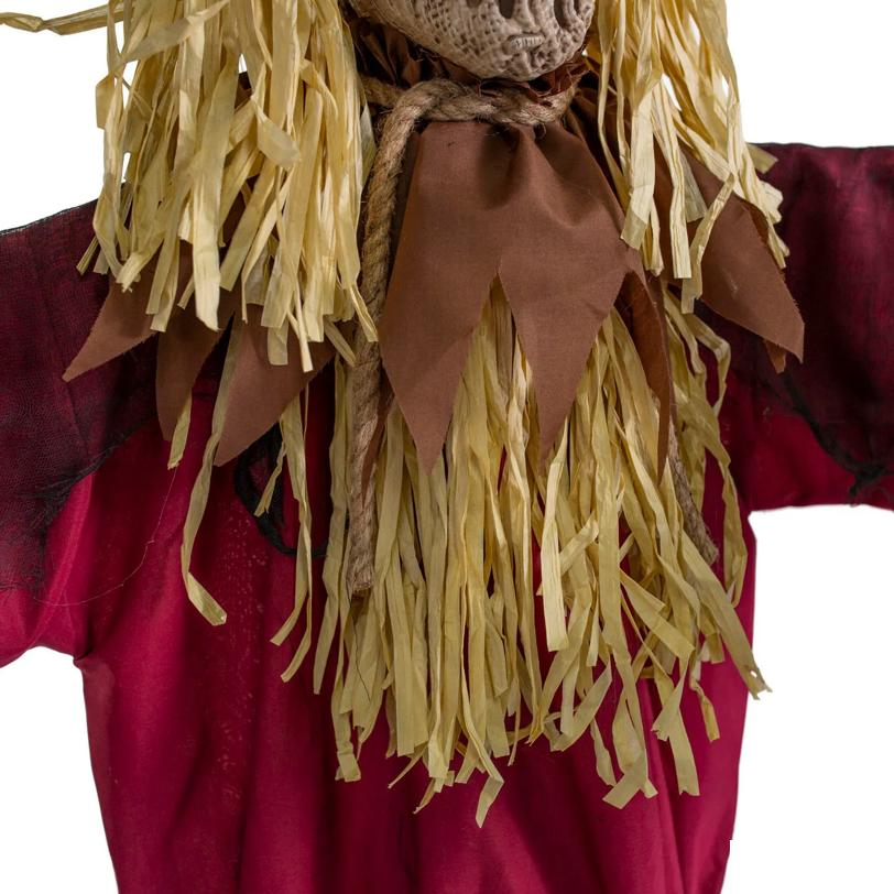 Animated Light-Up Rising Talking Scarecrow Halloween Decoration 7 Ft. 10\