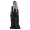 5 Ft. 10" Animated Light-Up Raising Ghost with Sound & Standing Skeleton Reaper Halloween Decoration
