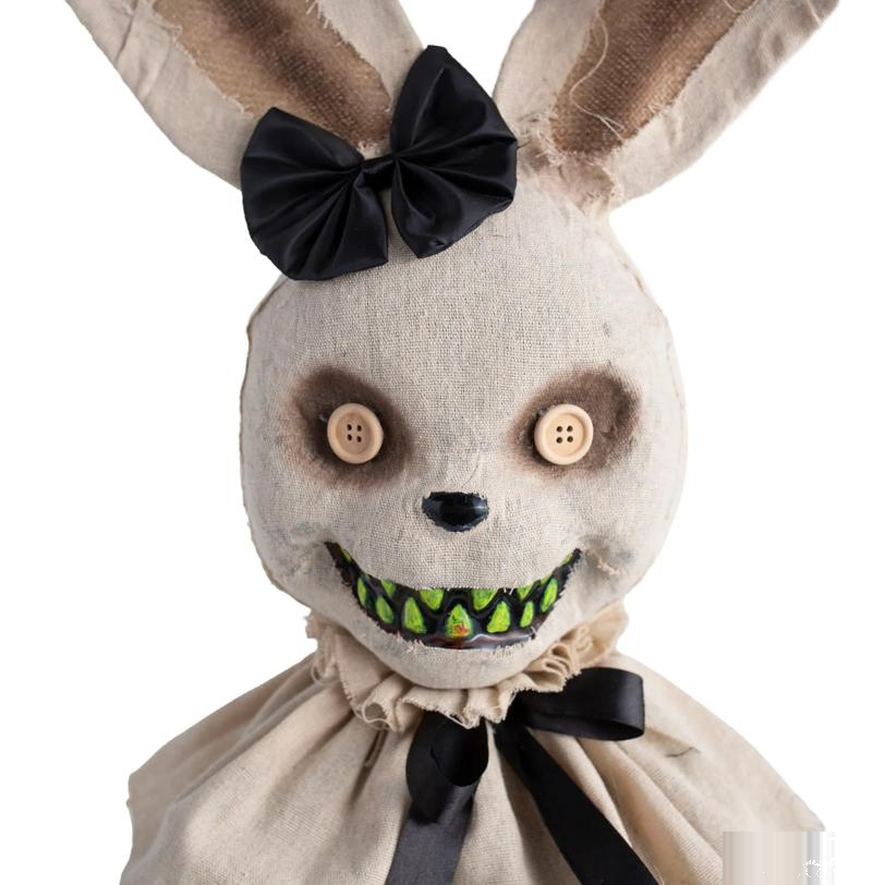 5 Ft. 6" Animated Standing Rabbit with Dress Halloween Decoration