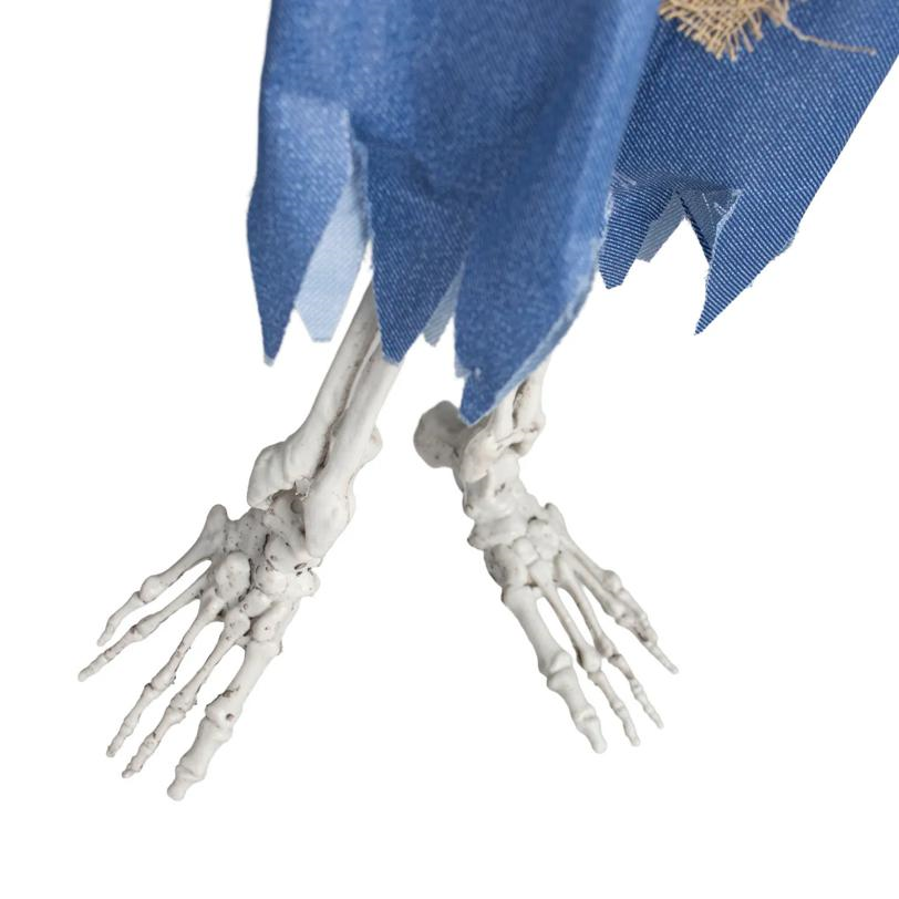 35" Animated Light-Up Hanging Skeleton Werewolf Halloween Decoration