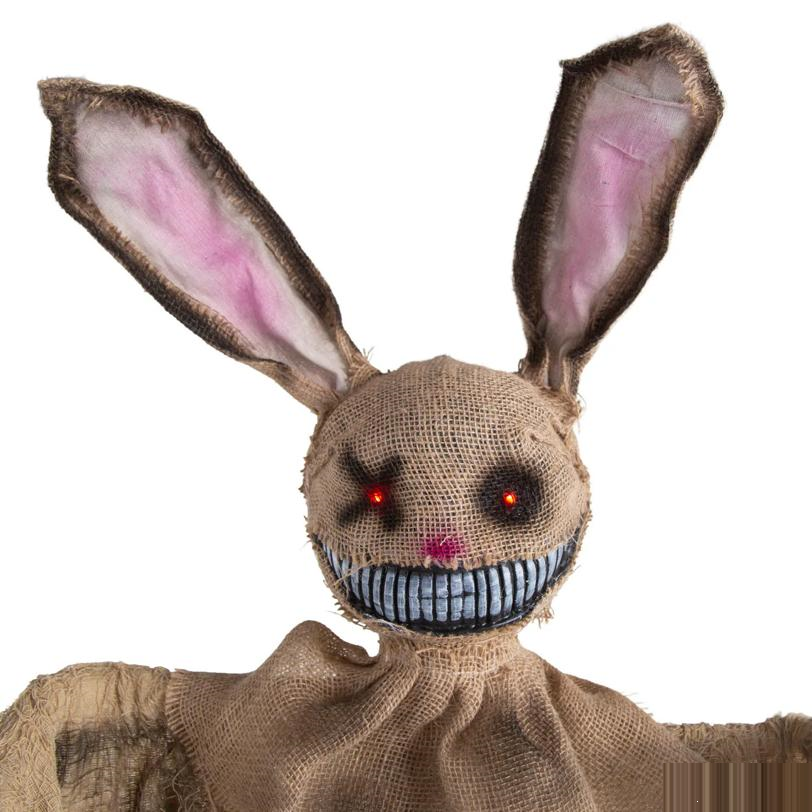 5 Ft. Light-Up Hanging Rabbit with Sound Halloween Decoration