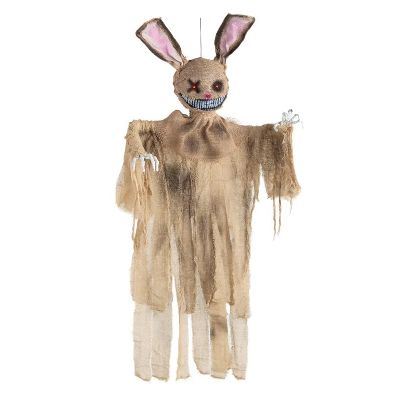 5 Ft. Light-Up Hanging Rabbit with Sound Halloween Decoration