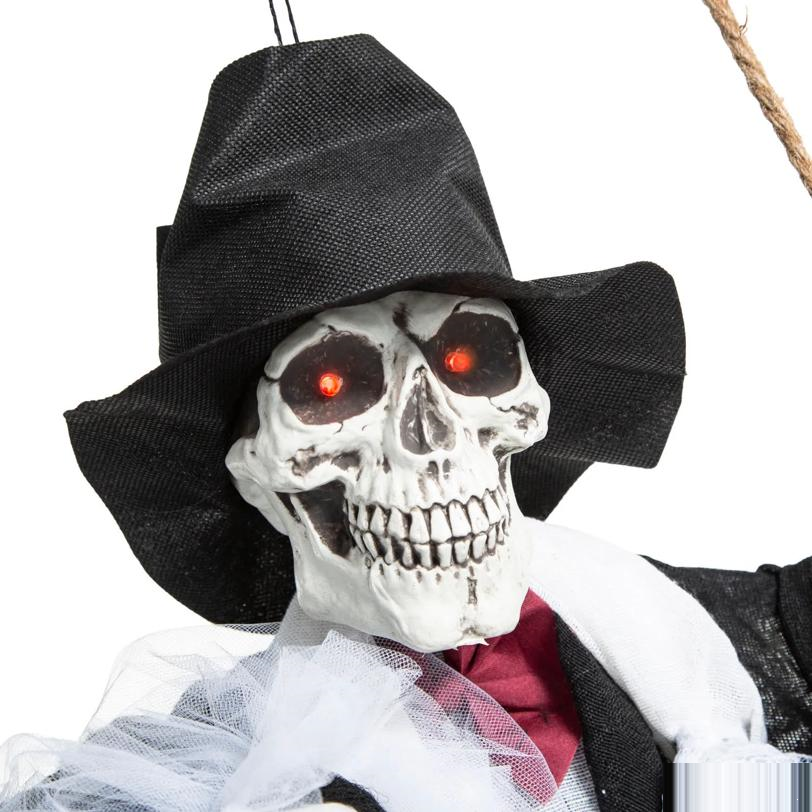35" Light-Up Hanging Talking Couple Halloween Decoration