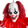 4 Ft. 5" Animated Hanging Clowns on a Swing with Sound Halloween Decoration