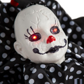 35" Animated Light-Up Crawling Black & White Clown with Sound Halloween Decoration
