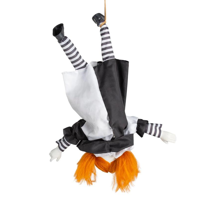 27" Animated Light-Up Shaking Talking Upside-Down Girl Halloween Decoration