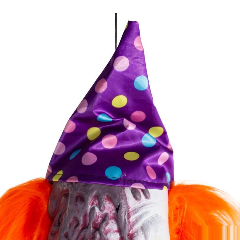 6 Ft. Light-Up Hanging Clown with Sound Halloween Decoration