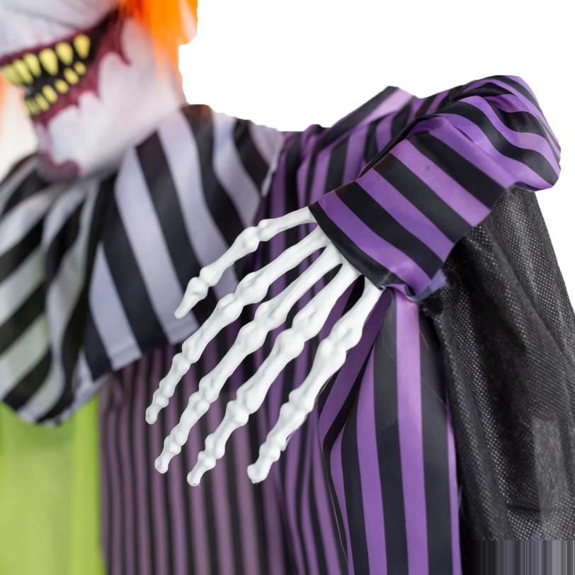 6 Ft. Light-Up Hanging Clown with Sound Halloween Decoration