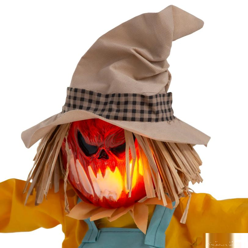 35 1/2" Light-Up Standing Sonic Scarecrow Halloween Decoration