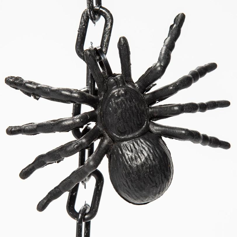 5 Ft. 2" Hanging Black Spider Garland Halloween Decoration