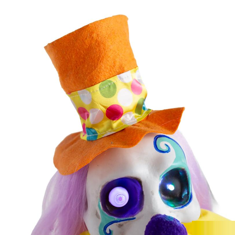 5 Ft. 4" Animated Light-Up Walking Fun-in-a-Box Clown with Sound Halloween Decoration