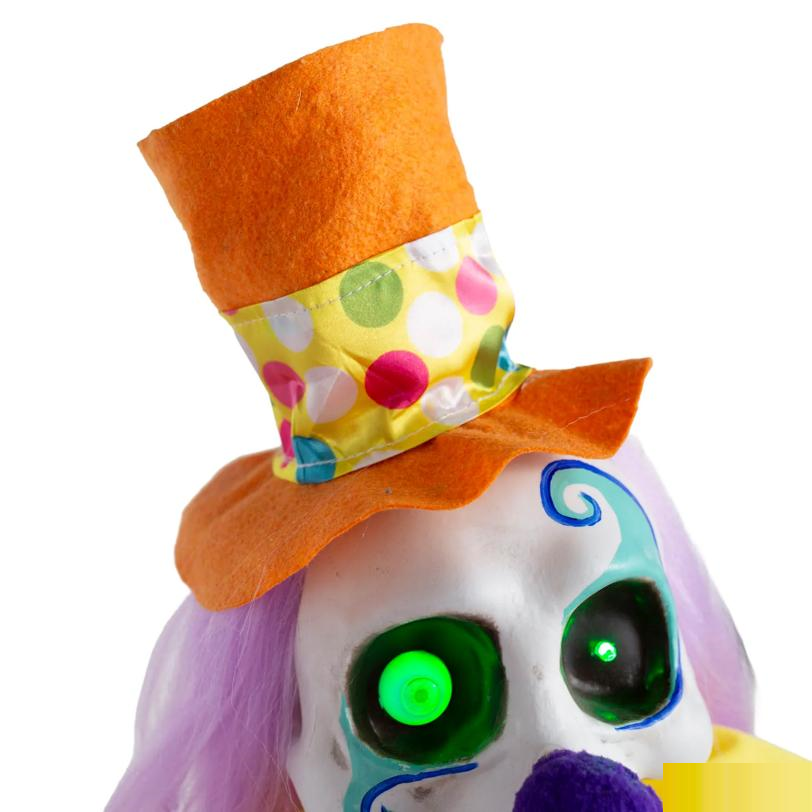 5 Ft. 4" Animated Light-Up Walking Fun-in-a-Box Clown with Sound Halloween Decoration