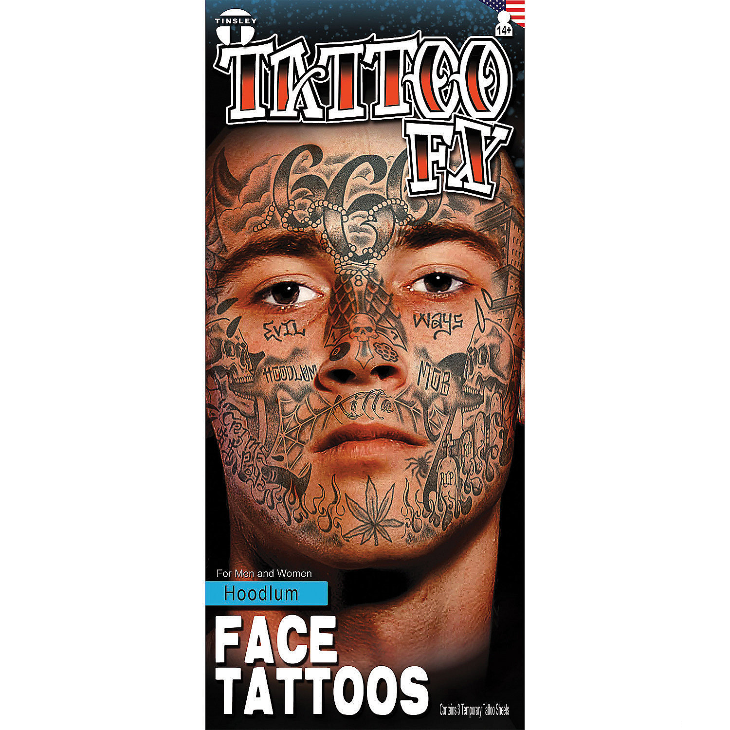 HOODLUM FACE TATTOO FX