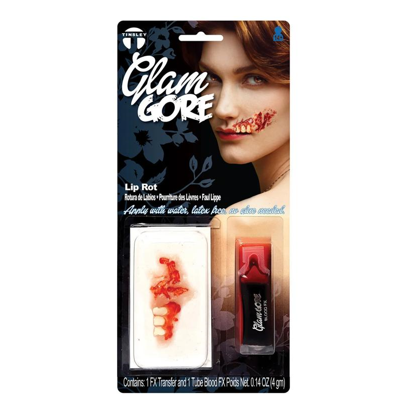 Tinsley Transfers Glam Gore Lip Rot 3D FX Transfer Prosthetic