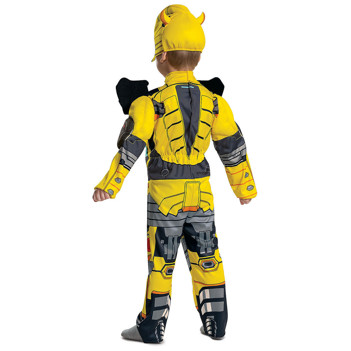 Toddlers Muscle Transformers Bumblebee Jumpsuit Costume